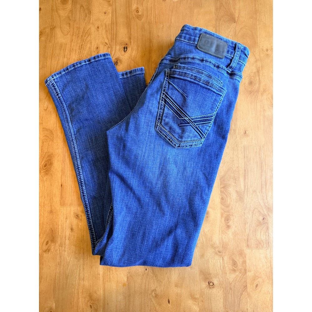 BKE Jake Straight Leg Jeans Mens 34x32 Medium Wash Stretch Denim 653